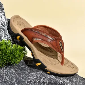 Breathable, comfortable flat outdoor sandals for men