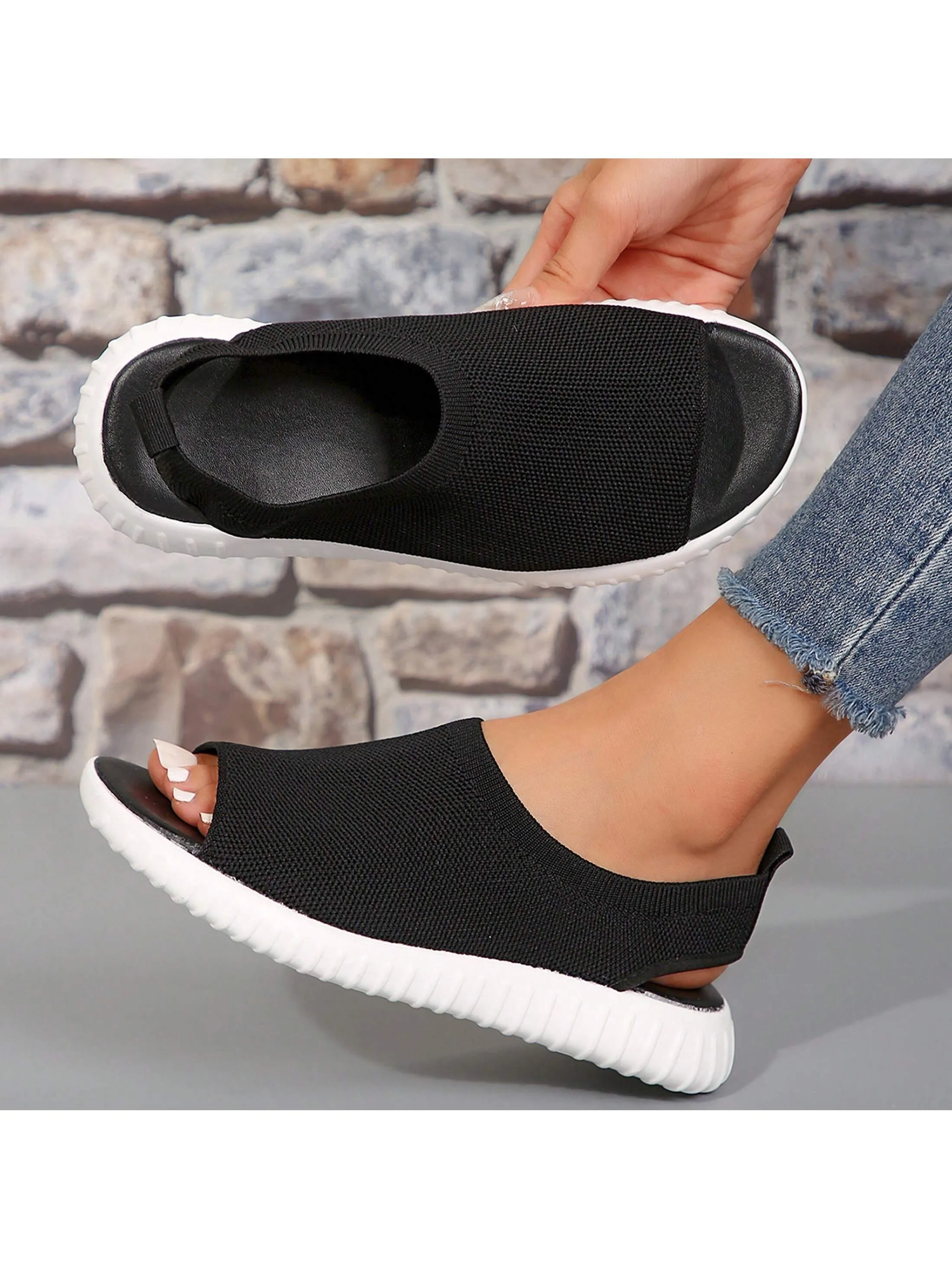 Breathable Mesh Peep-Toe Wedge Platform Sandals – Ultimate Comfort for Stylish Summer Days