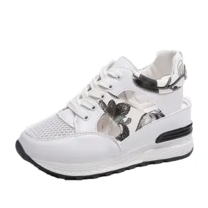 Breathable Mesh Women Casual Shoes Vulcanize Female Fashion Sneakers Lace Up Soft High Leisure Footwears