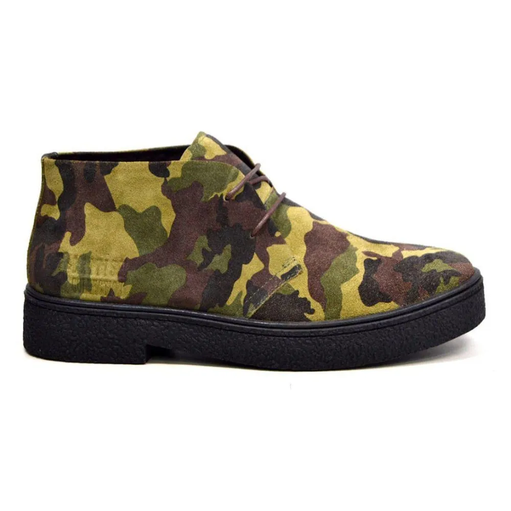 British Walkers Playboy Classic Men's Camo Suede Ankle Boots