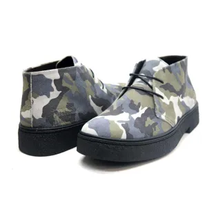 British Walkers Playboy Classic Men's Camo Suede Ankle Boots