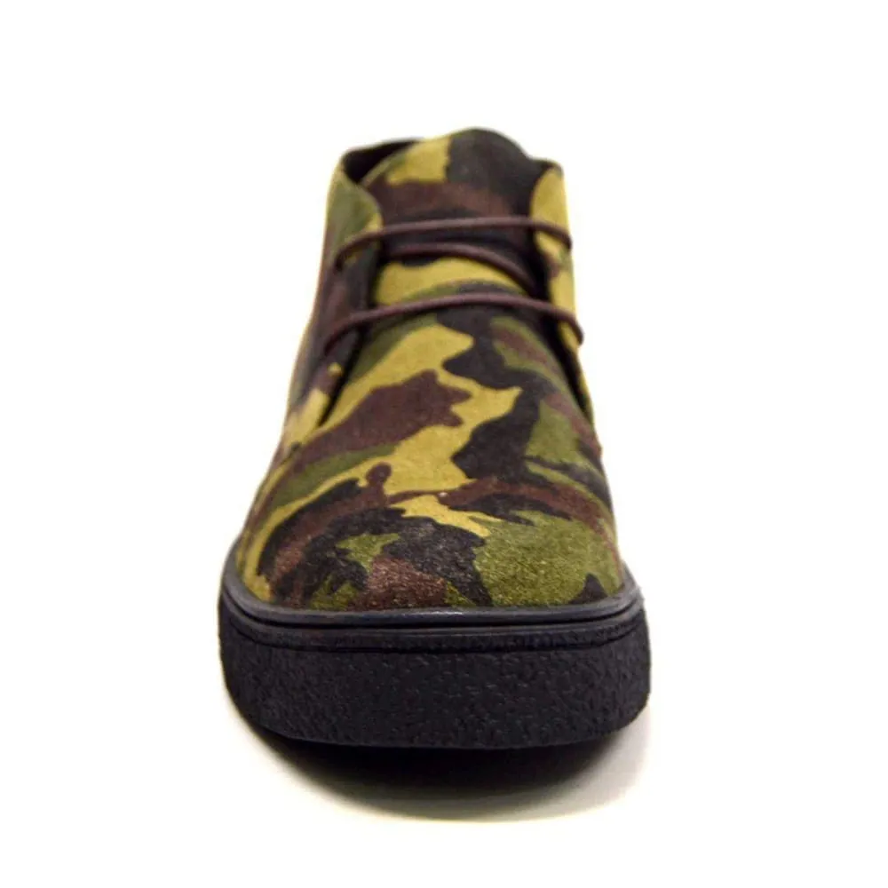 British Walkers Playboy Classic Men's Camo Suede Ankle Boots