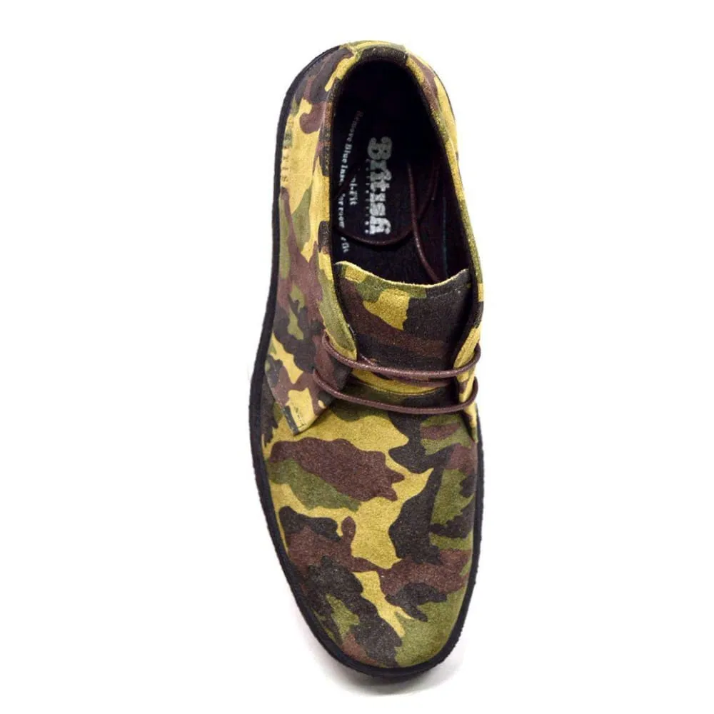 British Walkers Playboy Classic Men's Camo Suede Ankle Boots