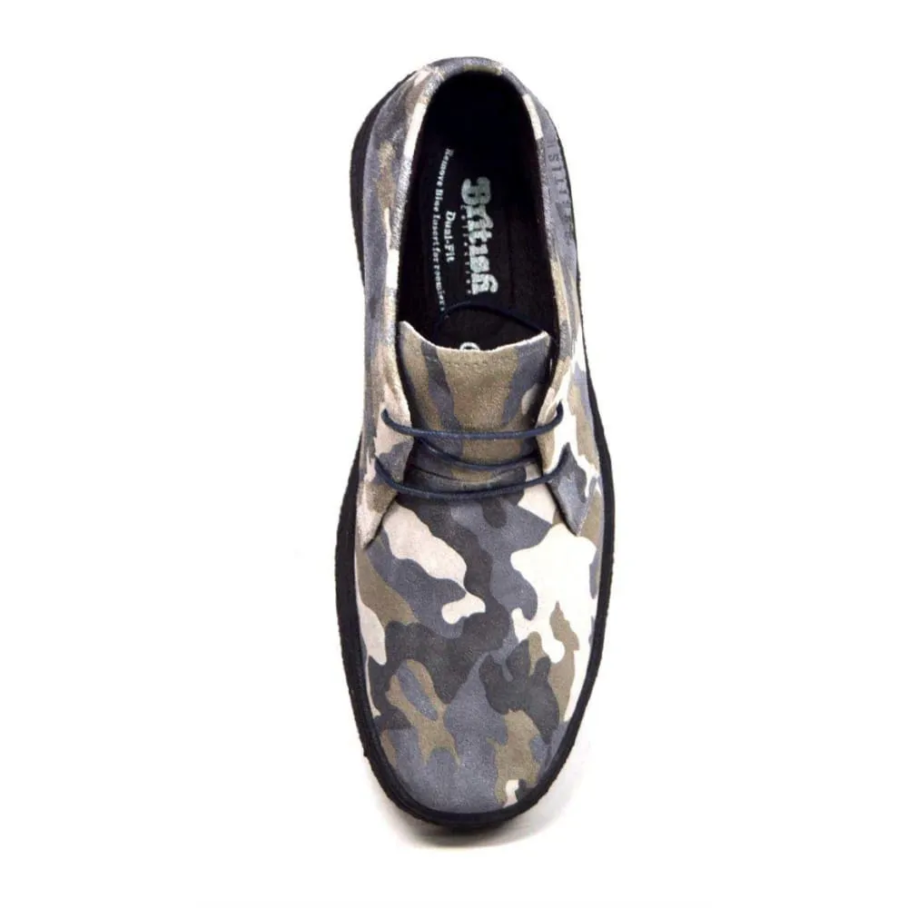 British Walkers Playboy Classic Men's Camo Suede Ankle Boots