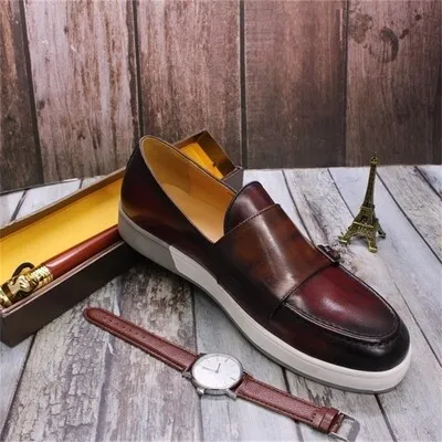 Brown smart casual loafers
