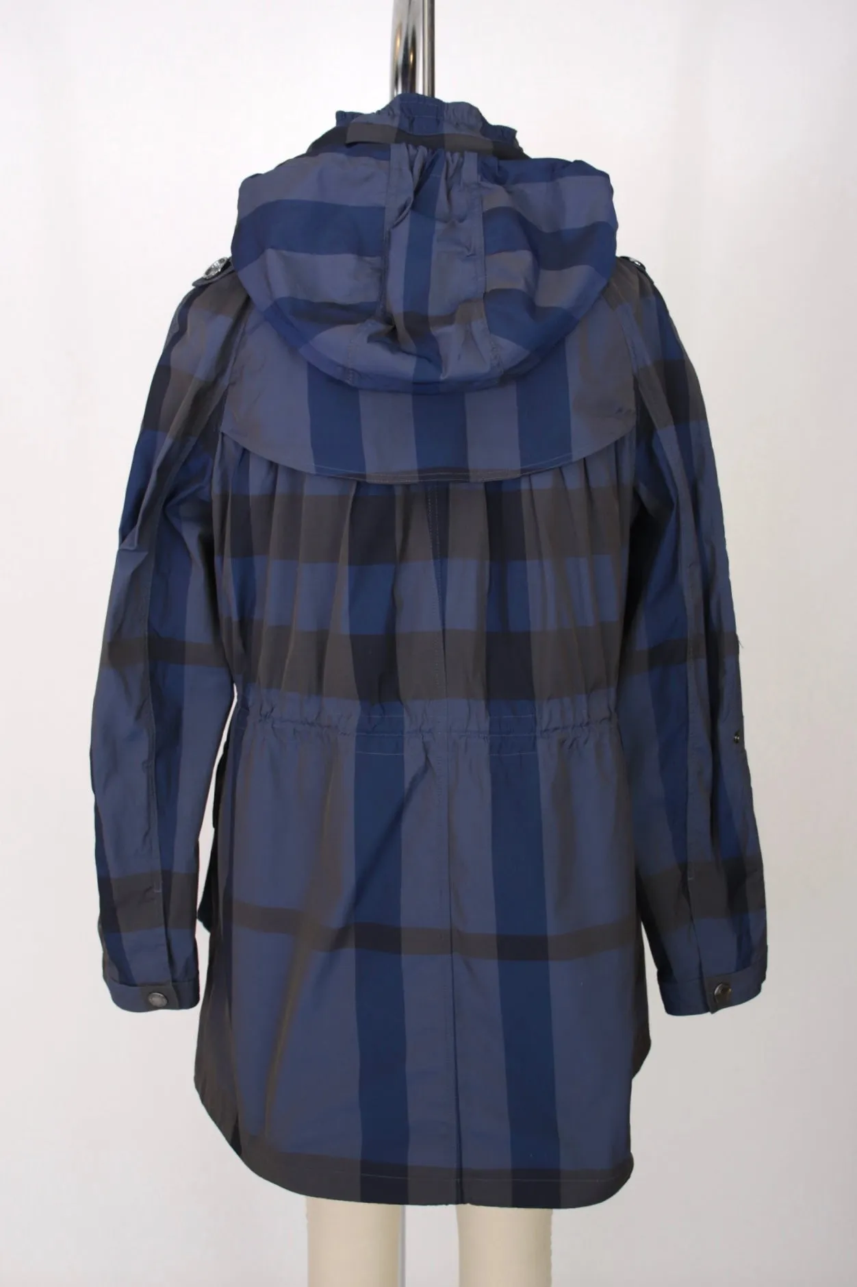 Burberry Brit Hooded Check Coat*