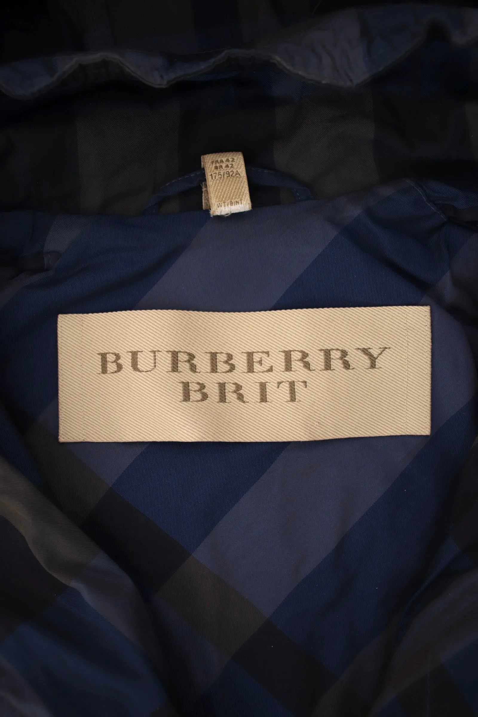 Burberry Brit Hooded Check Coat*