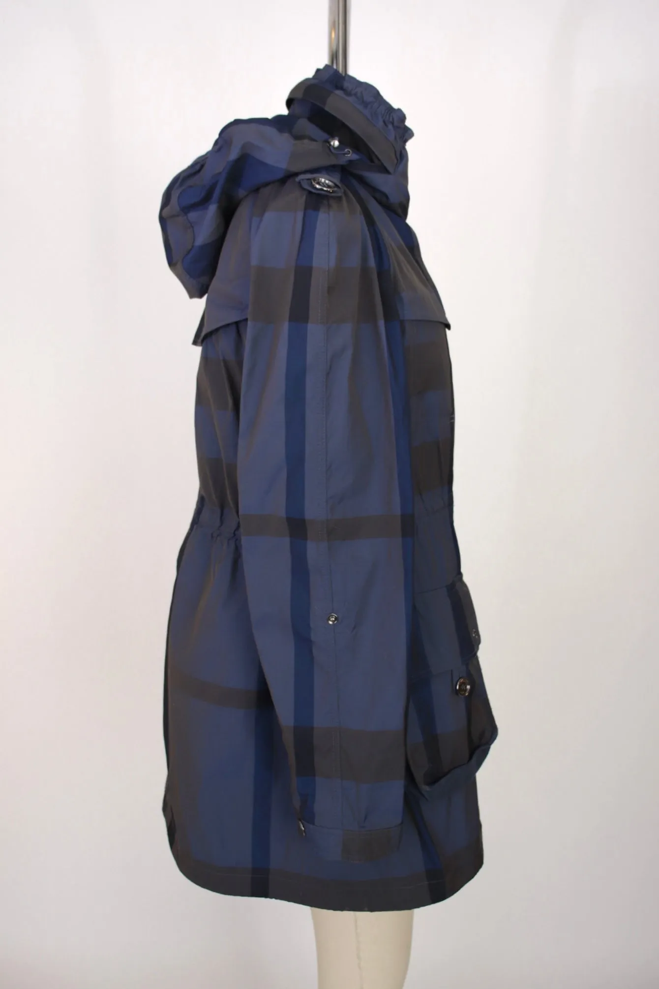 Burberry Brit Hooded Check Coat*