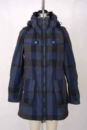 Burberry Brit Hooded Check Coat*