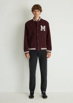 Burgundy Bomber Jacket