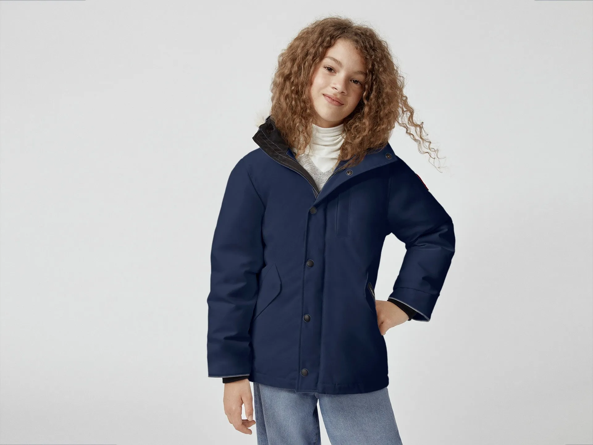 Canada Goose Youth Logan Parka - Atlantic Navy
