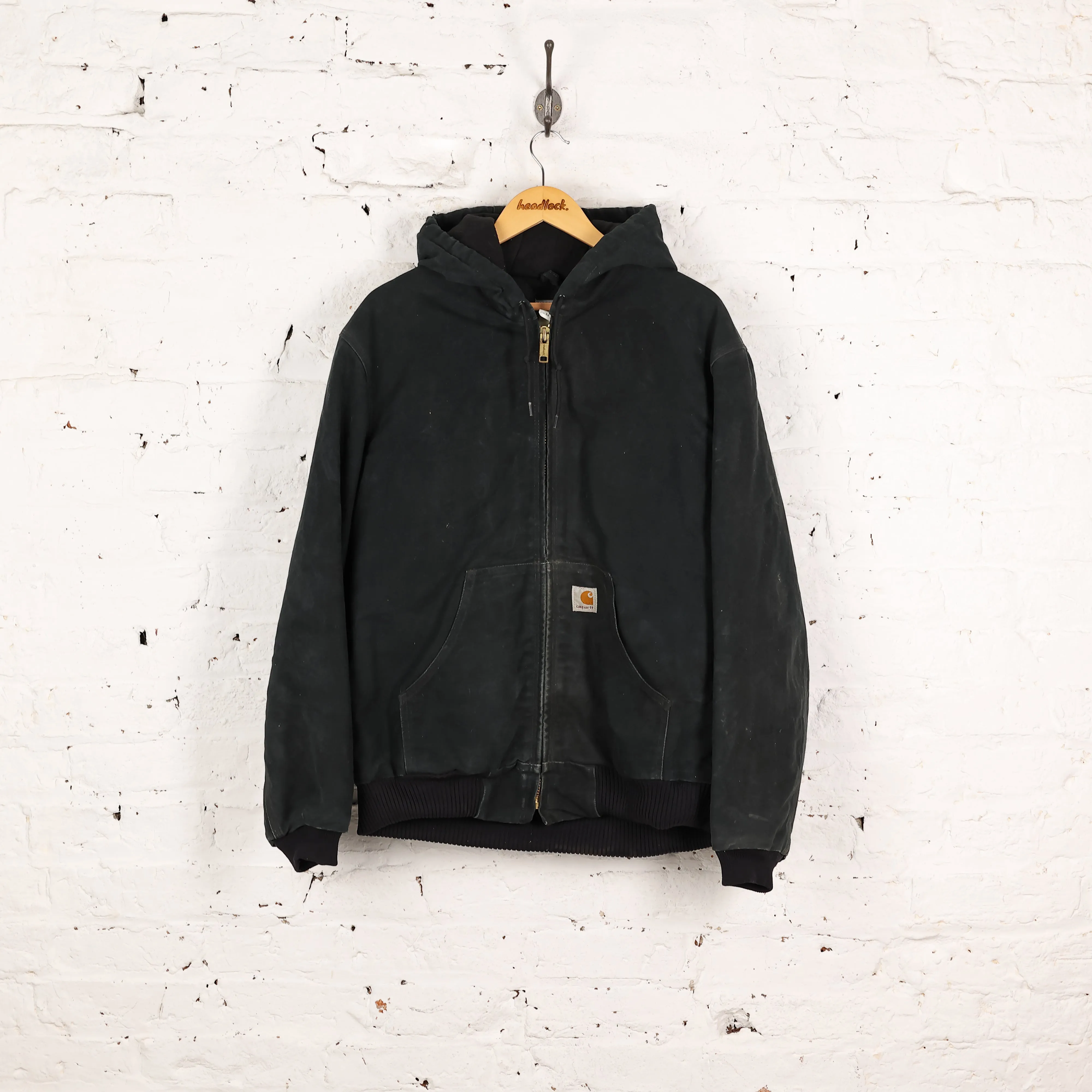 Carhartt Hooded Work Jacket - Black - M