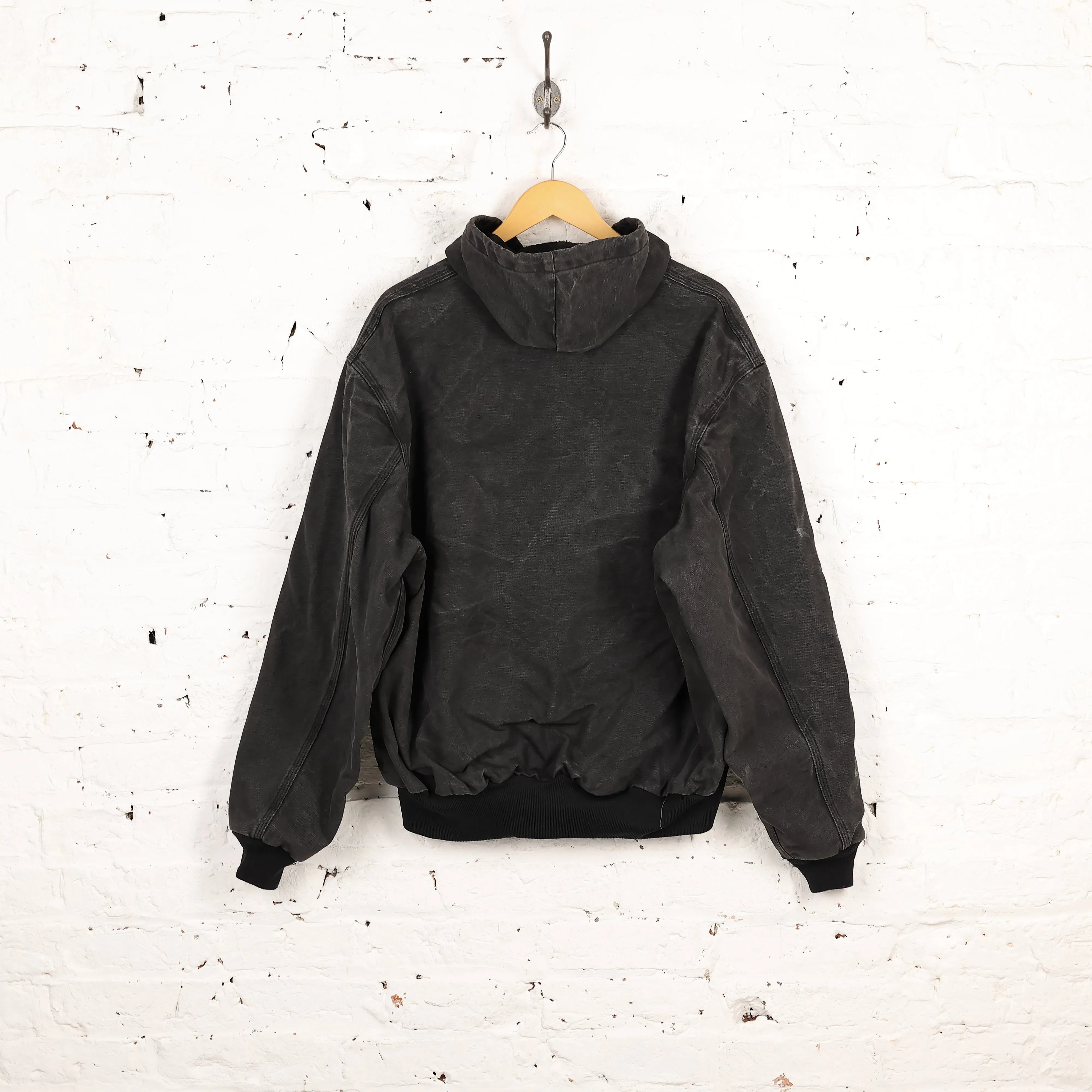 Carhartt Hooded Work Jacket- Black - XL