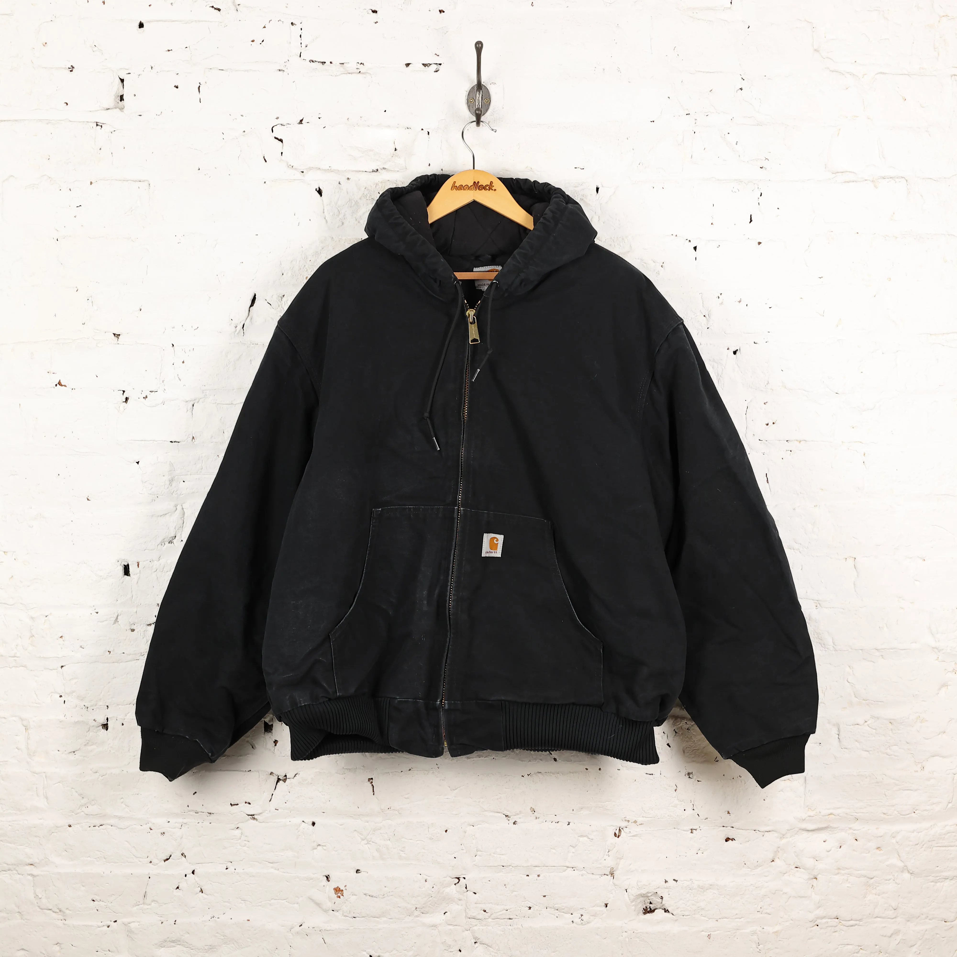Carhartt Hooded Work Jacket - Black - XXL