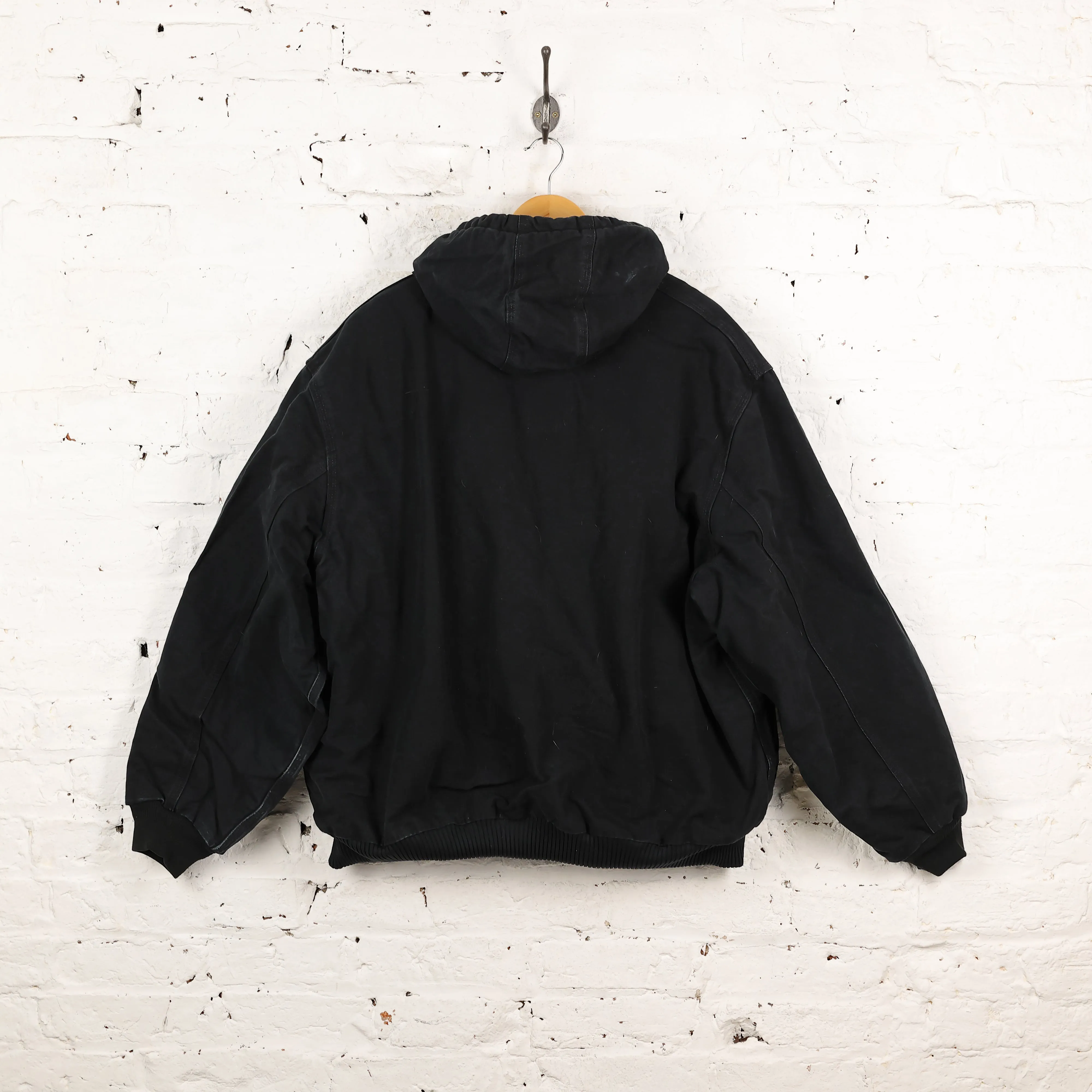 Carhartt Hooded Work Jacket - Black - XXL