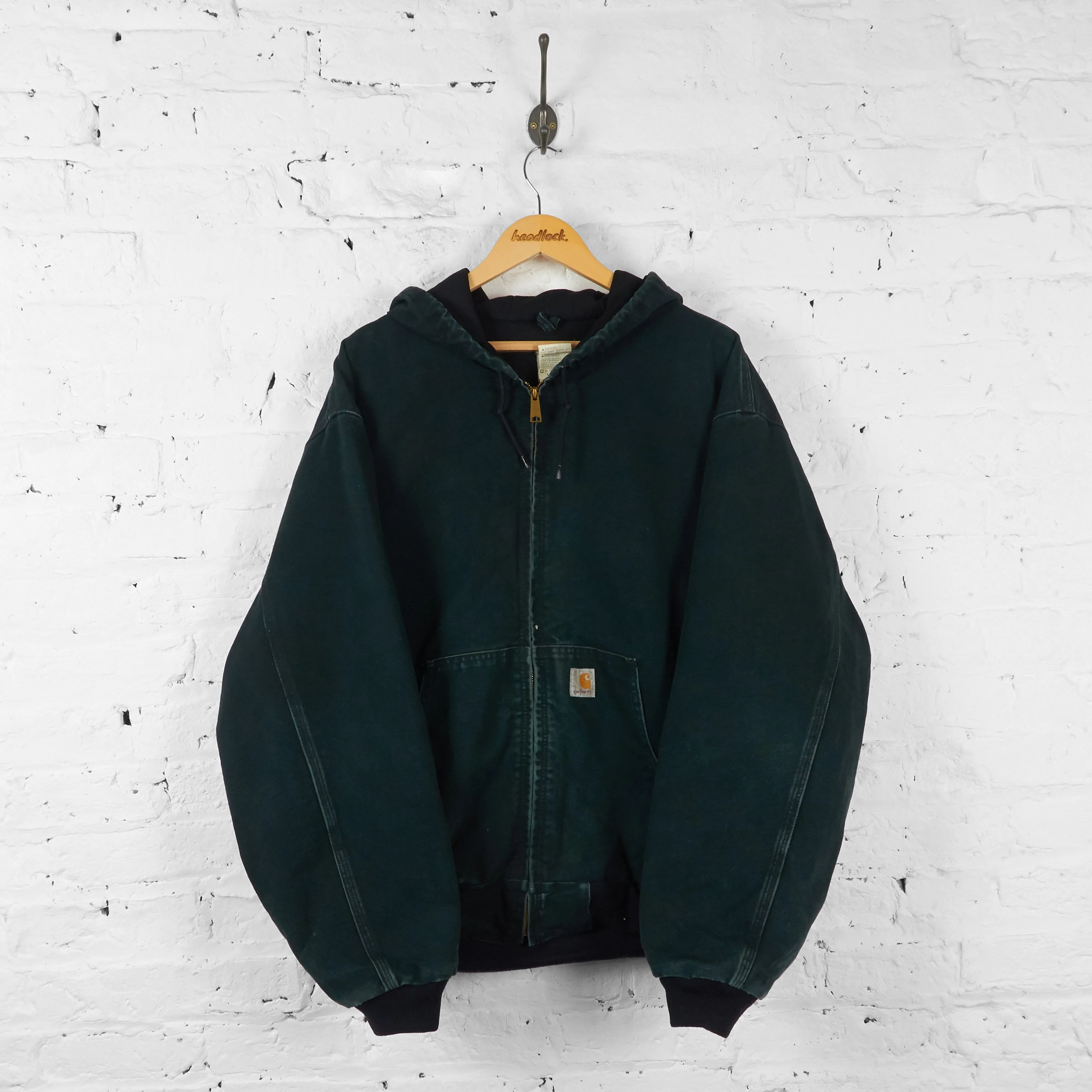 Carhartt Hooded Work Jacket - Black - XXL