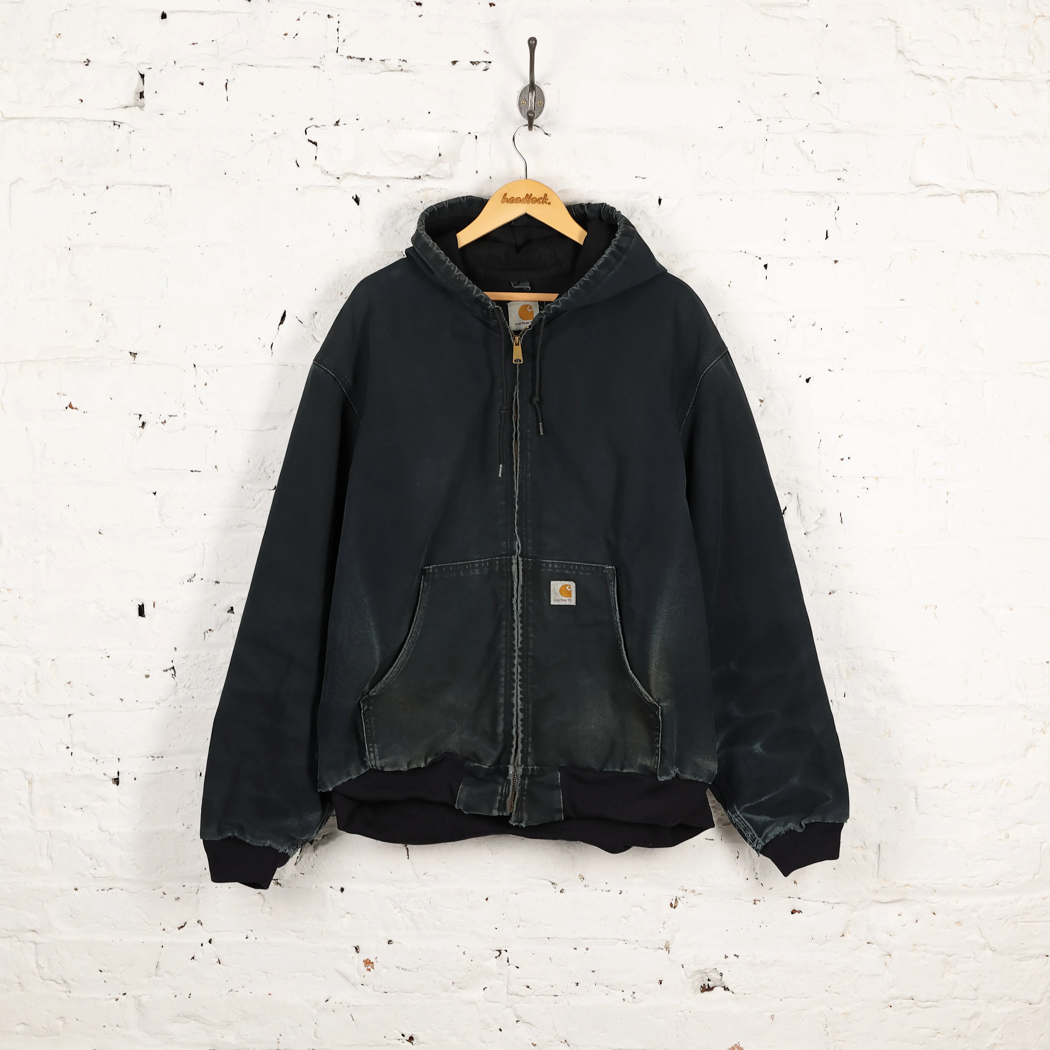 Carhartt Hooded Work Jacket - Black - XXL