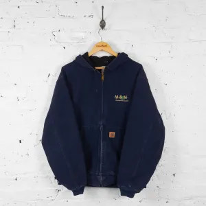 Carhartt Hooded Work Jacket - Blue - XL