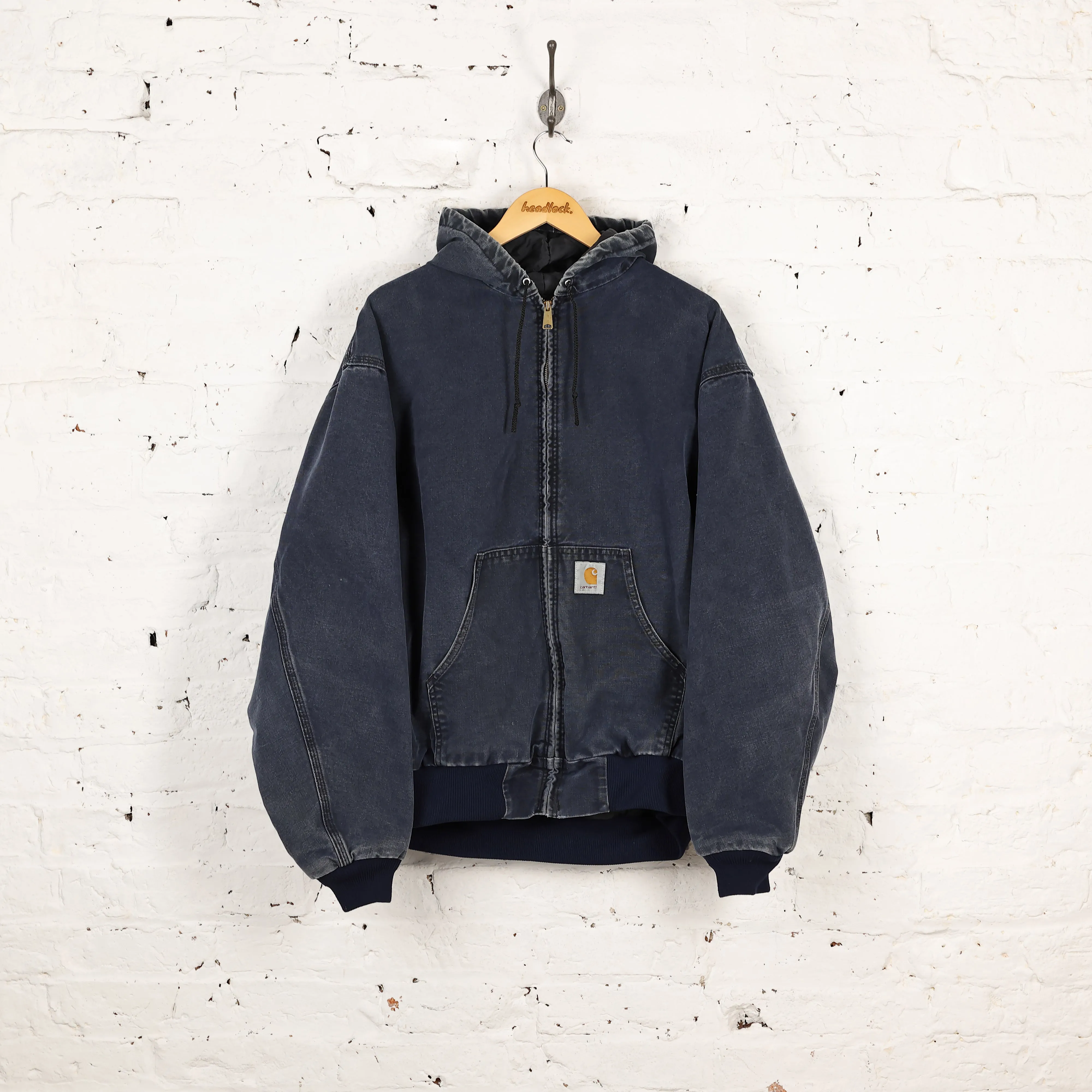 Carhartt Hooded Work Jacket - Blue - XL