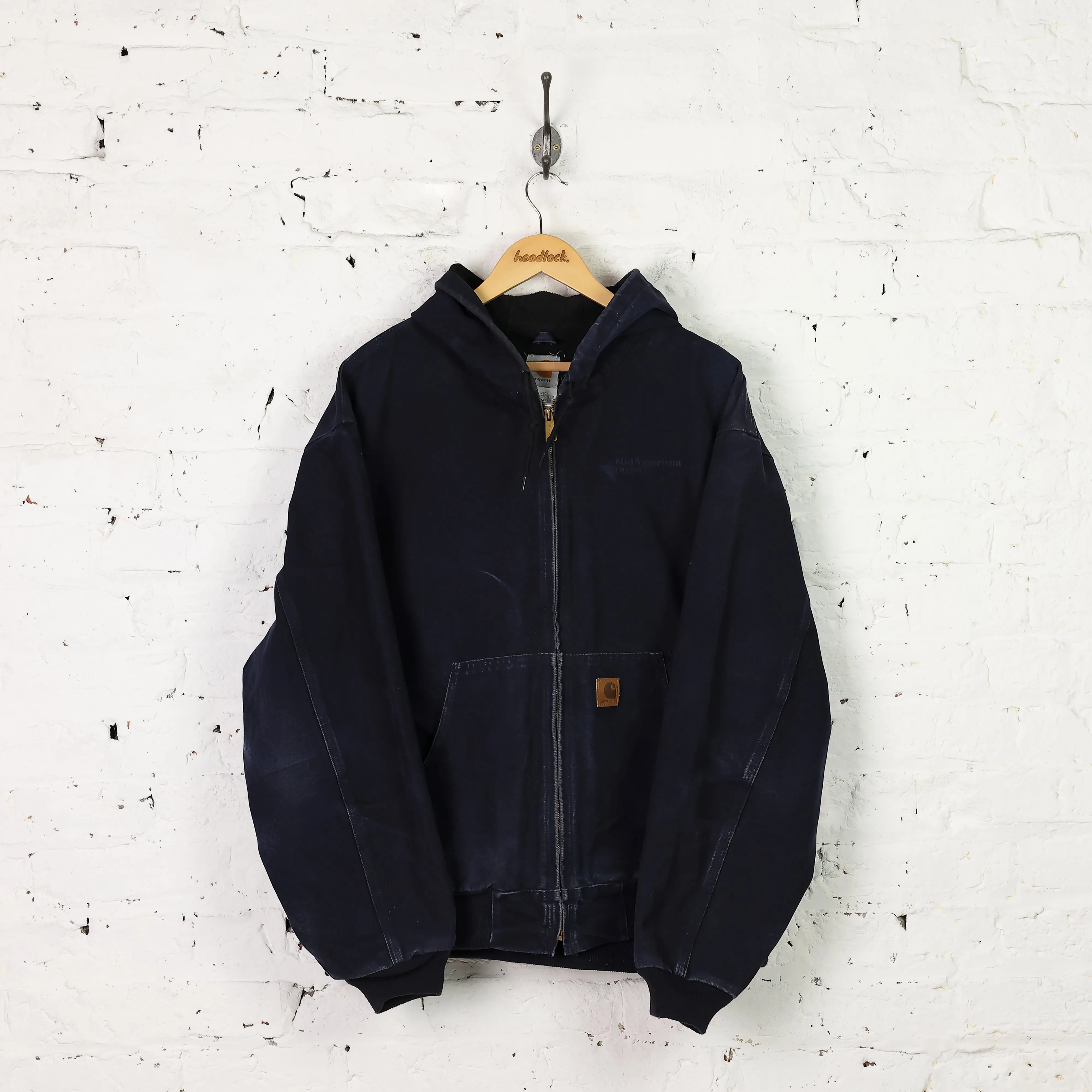 Carhartt Hooded Work Jacket - Blue - XXL