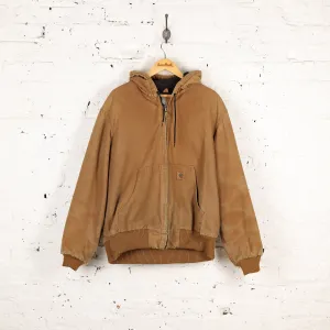 Carhartt Hooded Work Jacket - Brown - L