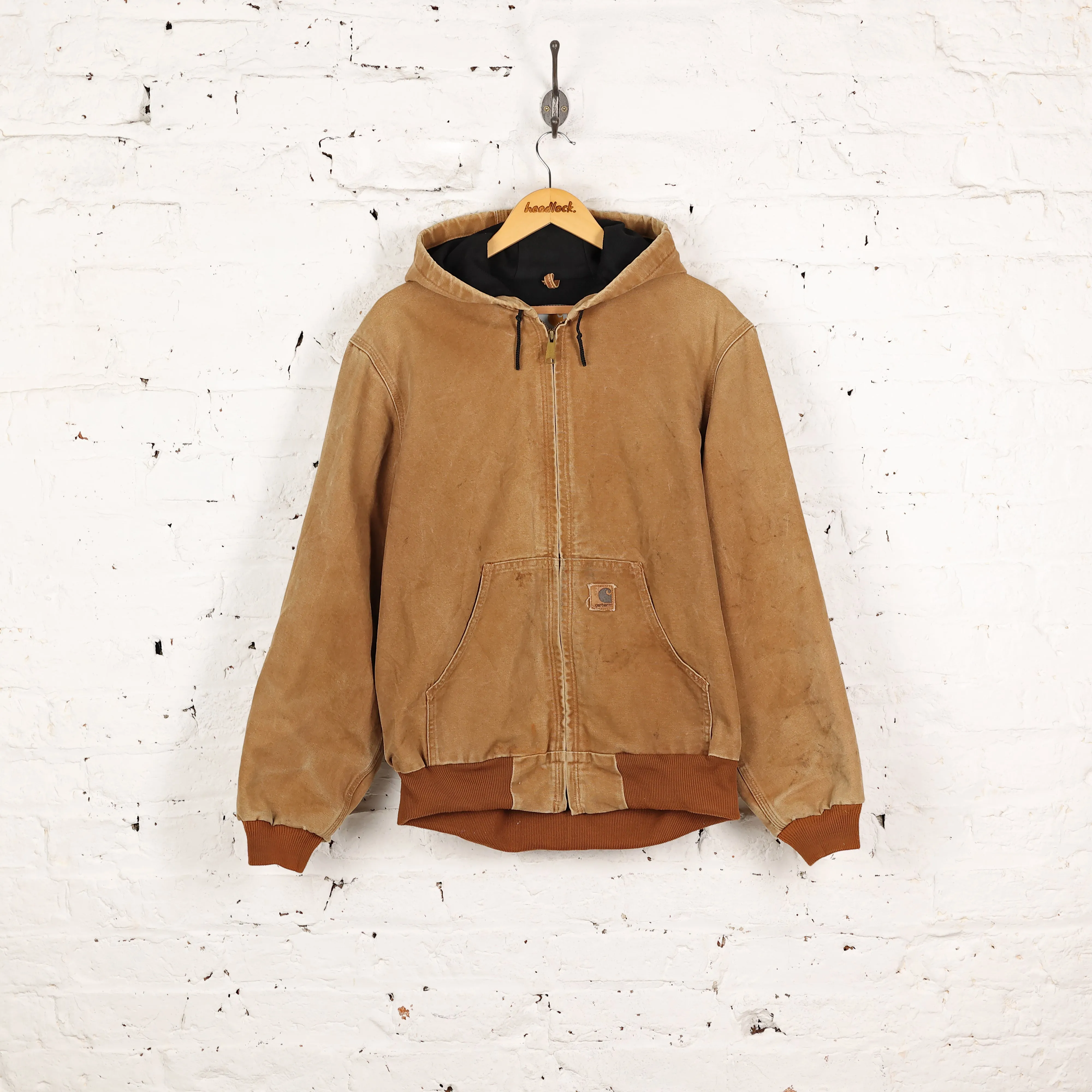 Carhartt Hooded Work Jacket - Brown - M
