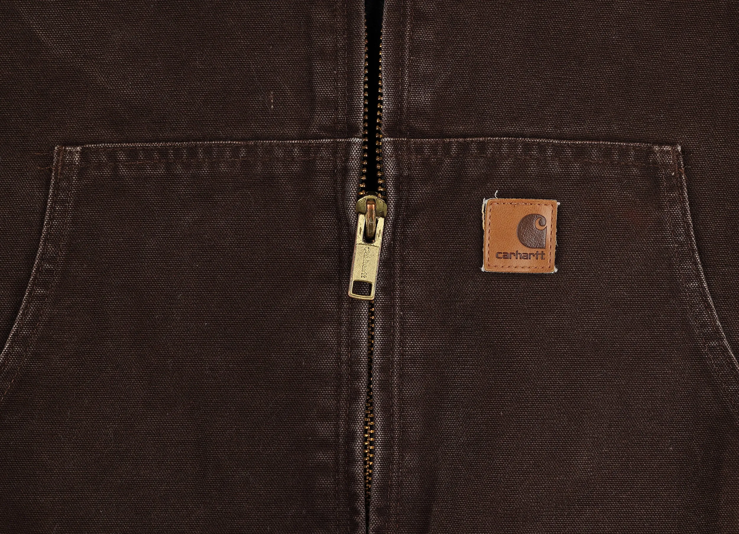 Carhartt Hooded Work Jacket - Brown - XL