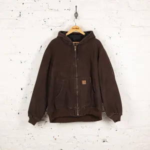 Carhartt Hooded Work Jacket - Brown - XL