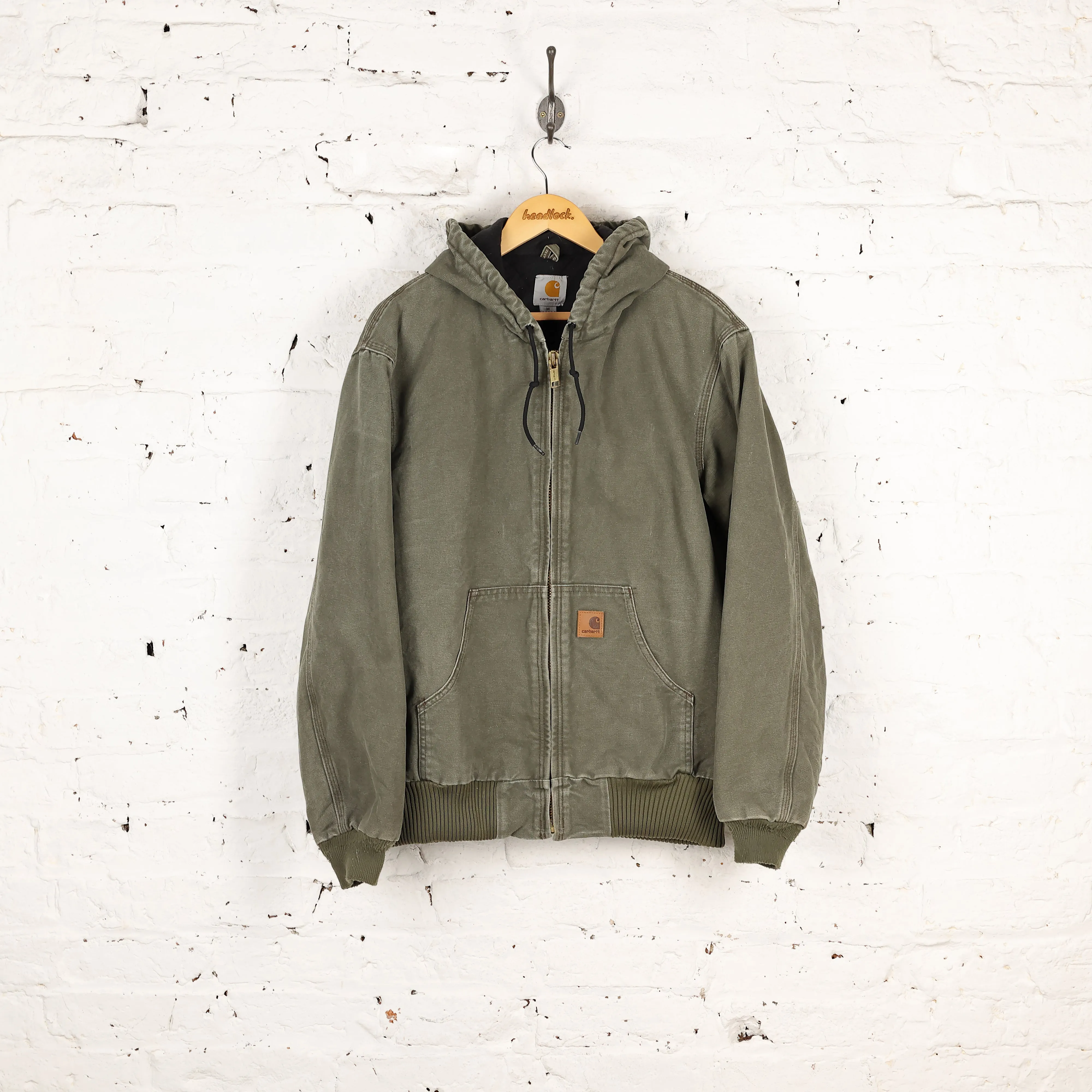 Carhartt Hooded Work Jacket - Green - M