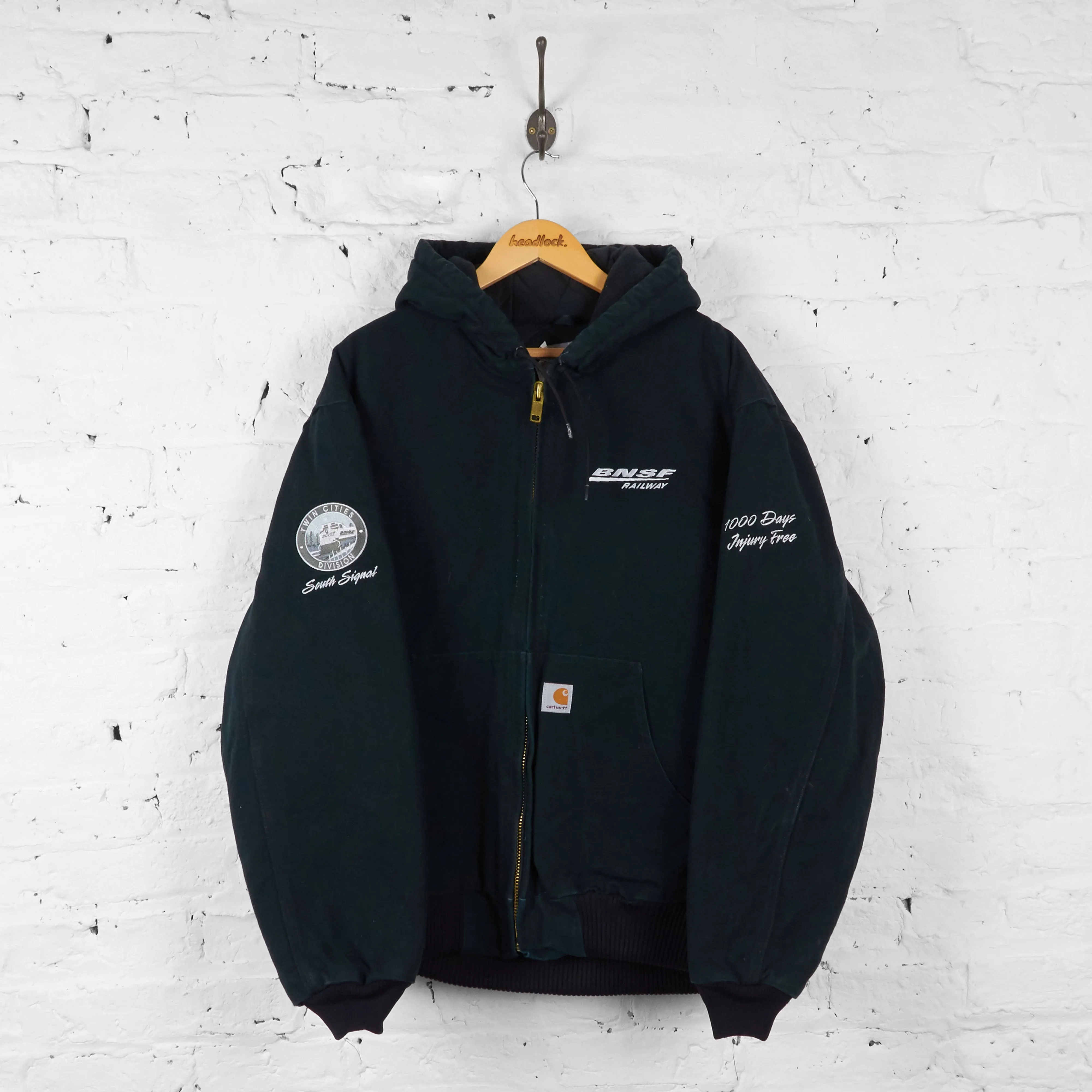 Carhartt Hooded Worker Jacket - Black - XL