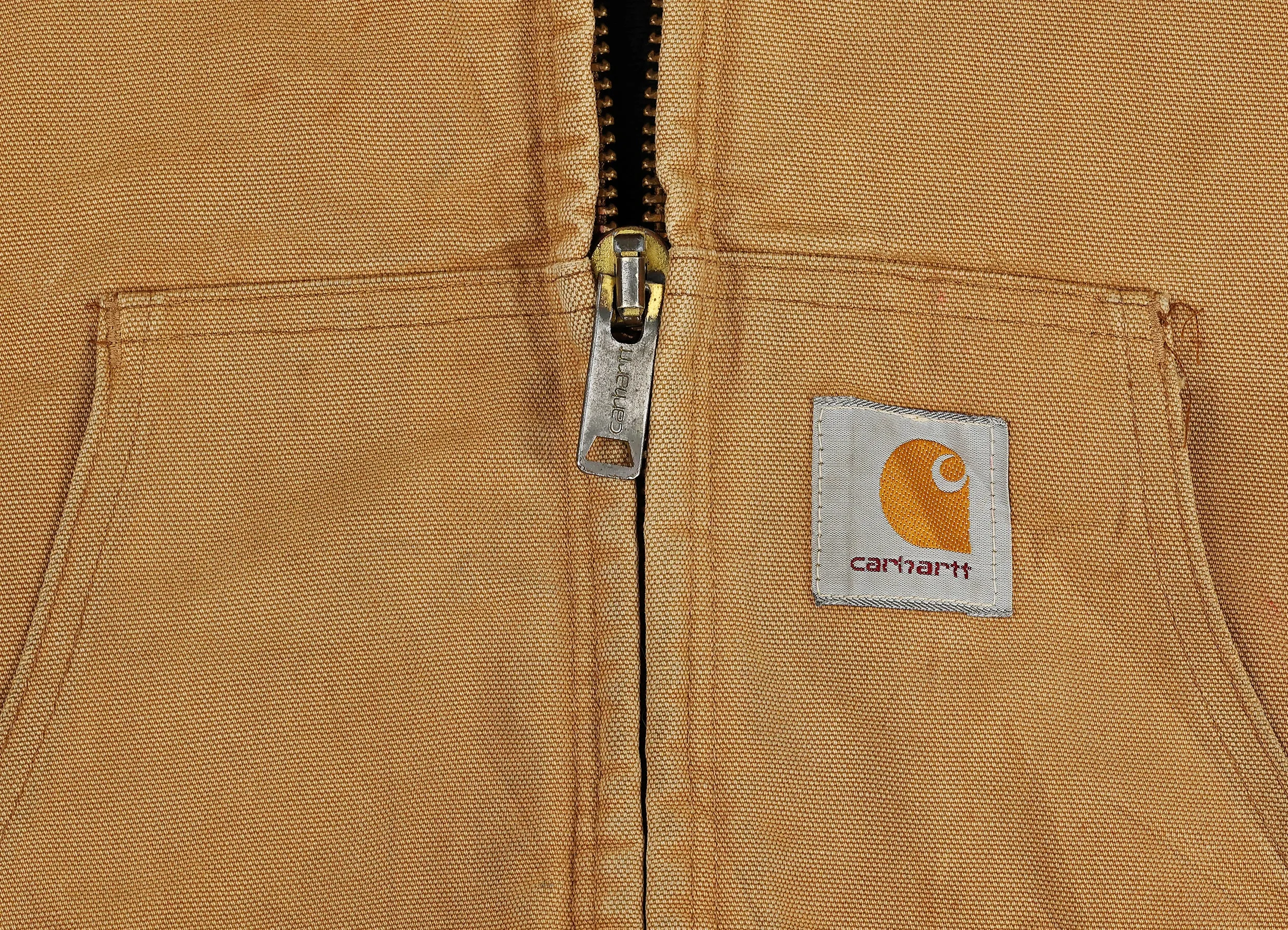 Carhartt Lined Hooded Work Jacket - Brown - XL