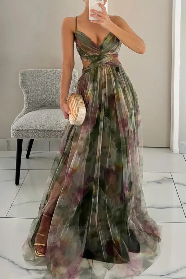Carola™ | Charming Maxi Dress with Floral Print