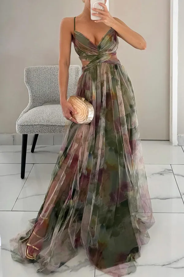 Carola™ | Charming Maxi Dress with Floral Print
