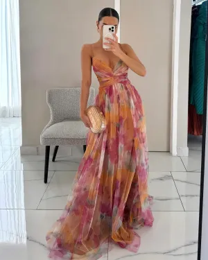 Carola™ | Charming Maxi Dress with Floral Print