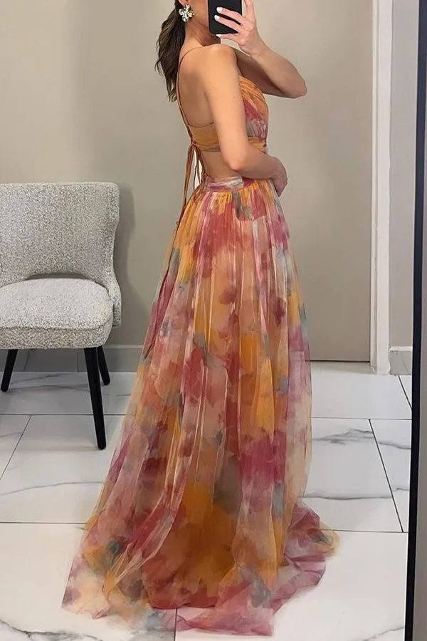 Carola™ | Charming Maxi Dress with Floral Print
