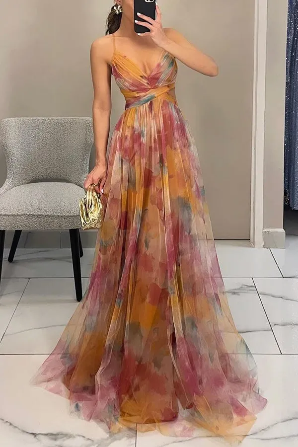 Carola™ | Charming Maxi Dress with Floral Print
