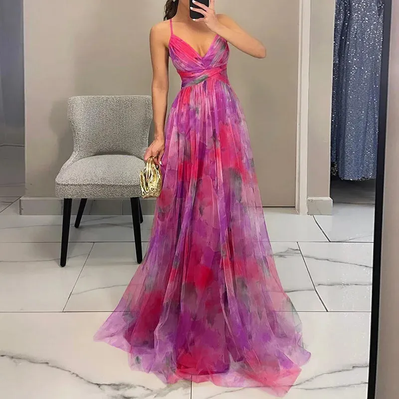 Carola™ | Charming Maxi Dress with Floral Print