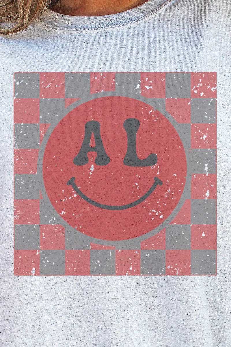 Checkerboard Happy AL Unisex NuBlend Crew Sweatshirt