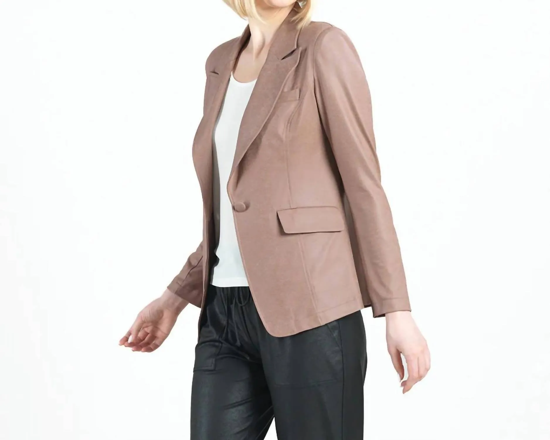 Clara Sun Woo - Liquid Leather Blazer