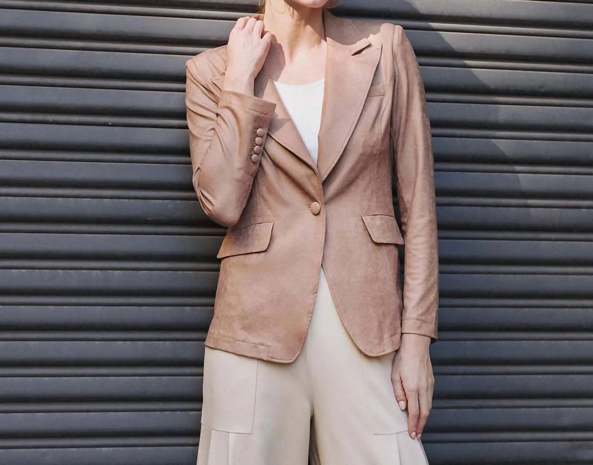 Clara Sun Woo - Liquid Leather Blazer