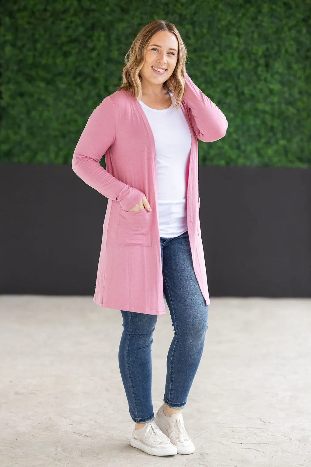 Classic Cardigan - Rose