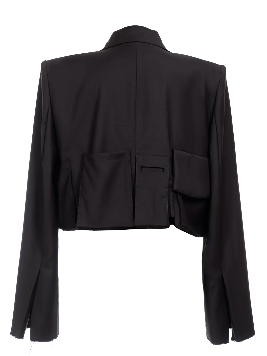 Corporate Shoulder Cropped Blazer