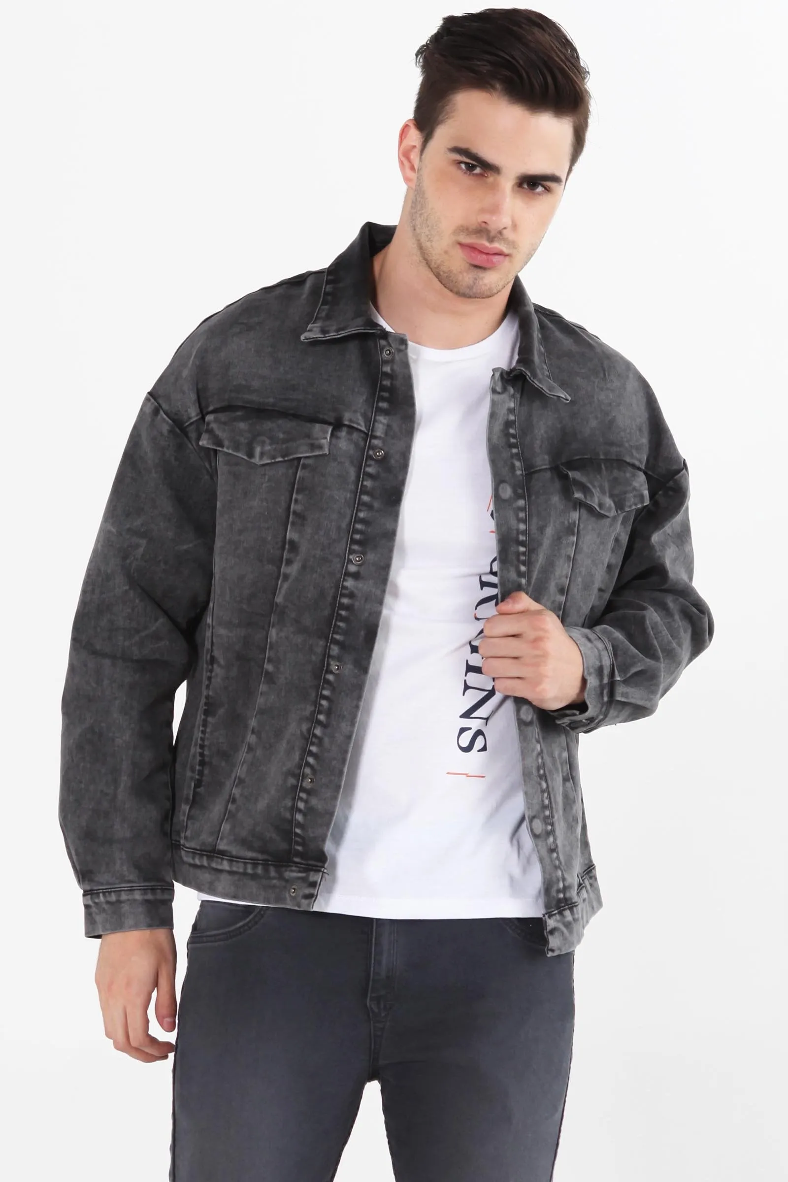 Denim Jacket  With Back Print