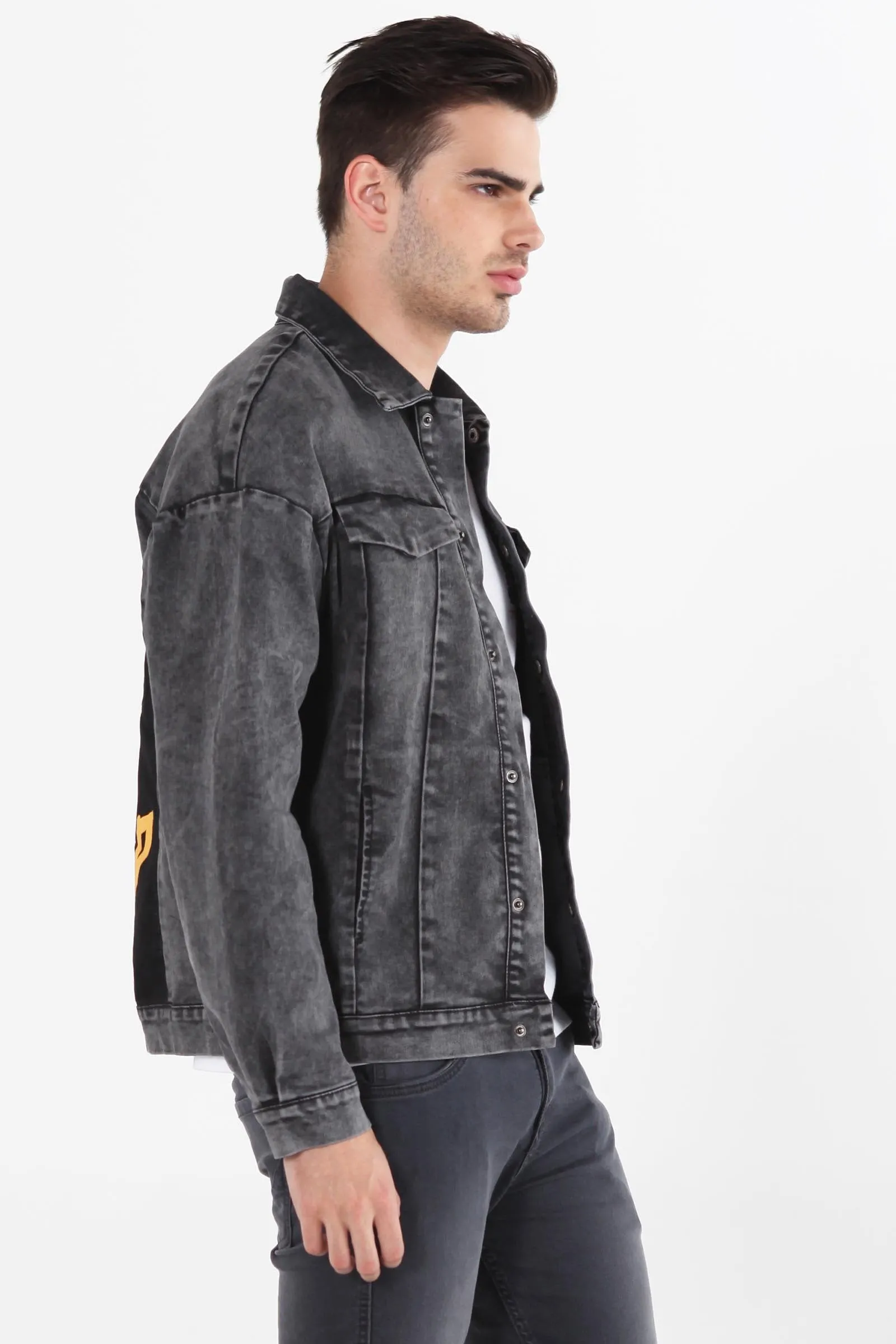 Denim Jacket  With Back Print