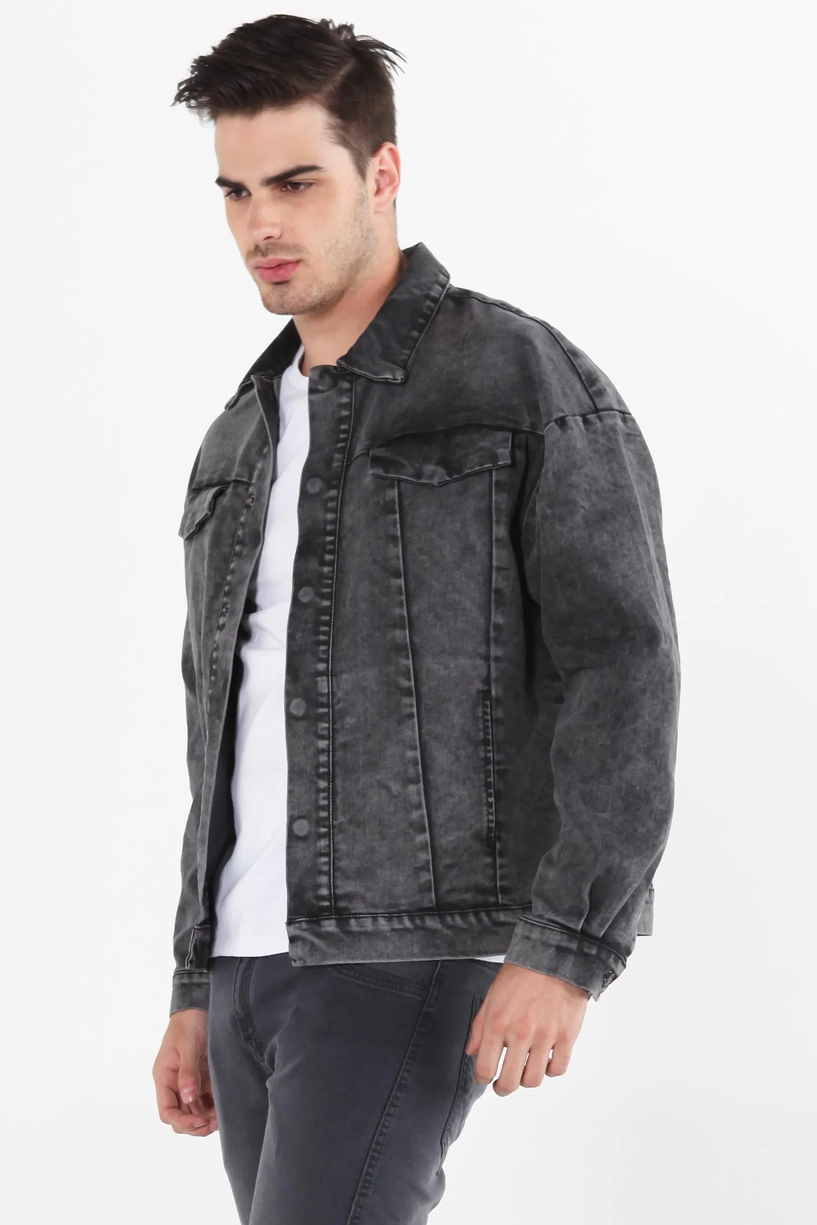 Denim Jacket  With Back Print