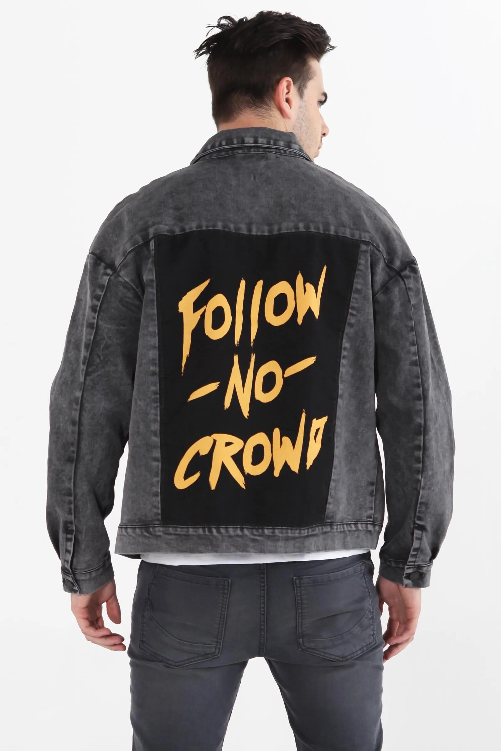 Denim Jacket  With Back Print