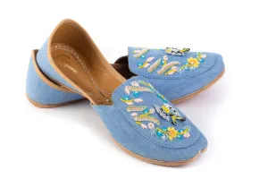 Denim Loafers - Handmade Comfort for Fashionable Casual Wear