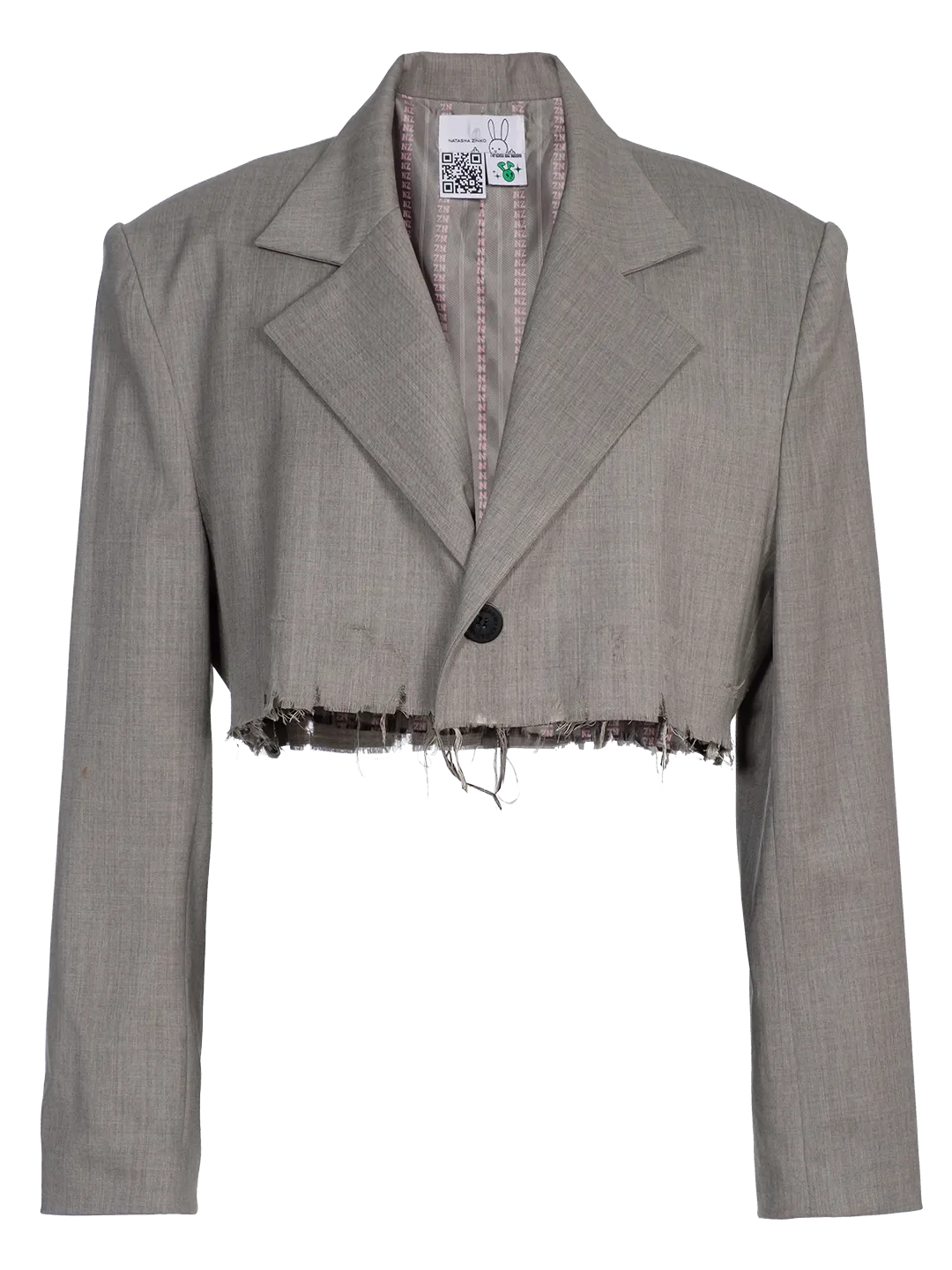Destroyed Cropped Blazer