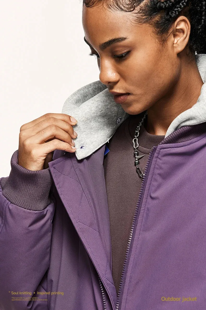 Detachable Hooded Bomber Padded Jacket