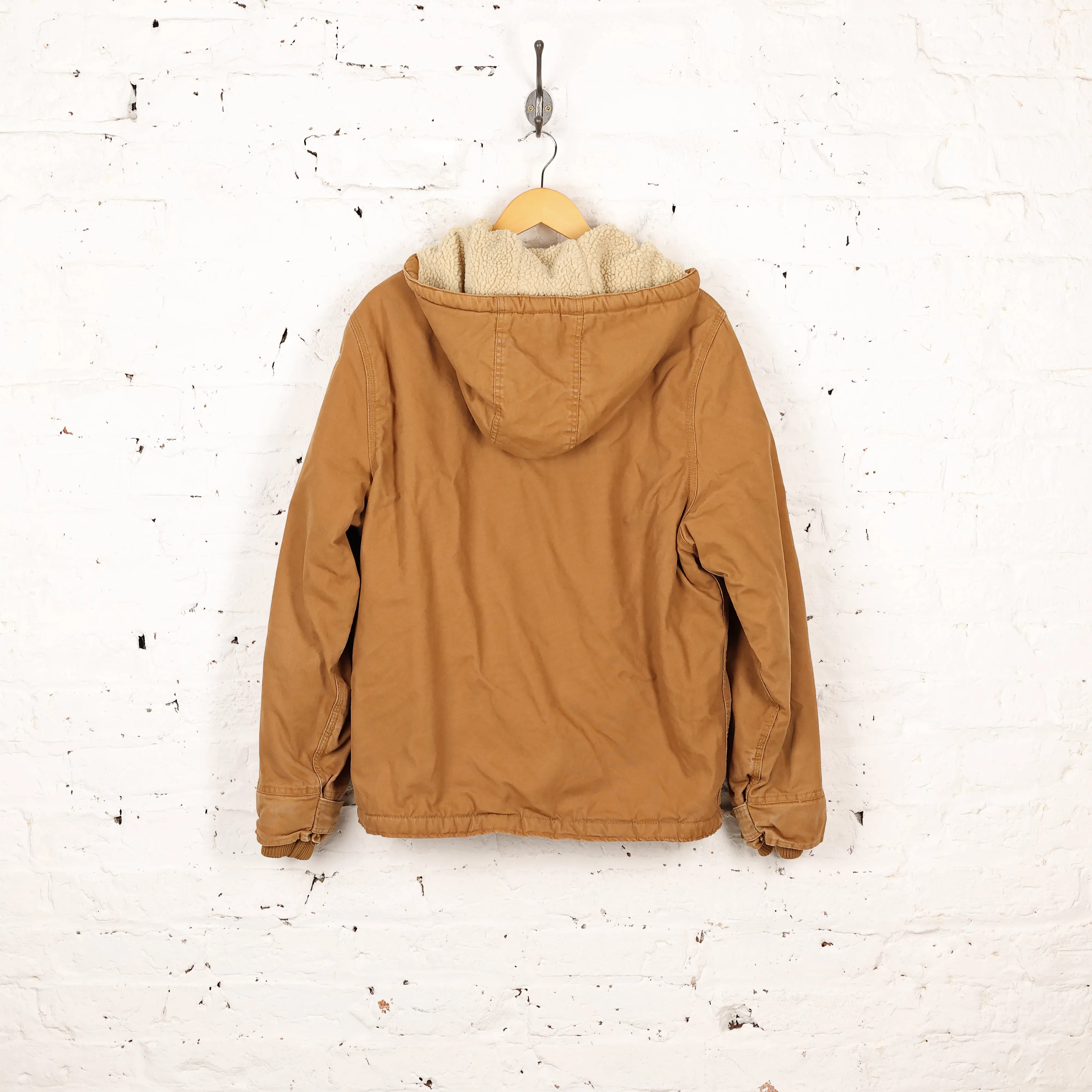 Dickies Hooded Fleece Lined Work Jacket - Brown - M